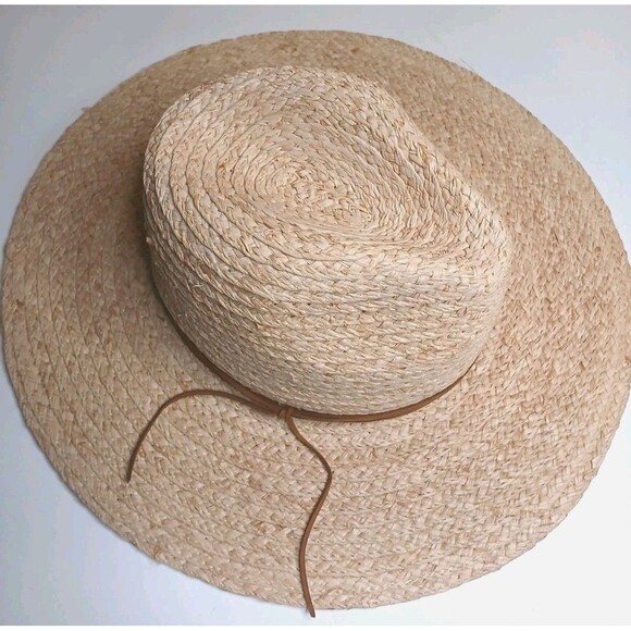 Hat Attack Accessories - Hat Attack Raffia Continental Womens Hat SPF 50 Natural & Tobacco *NWT $172
